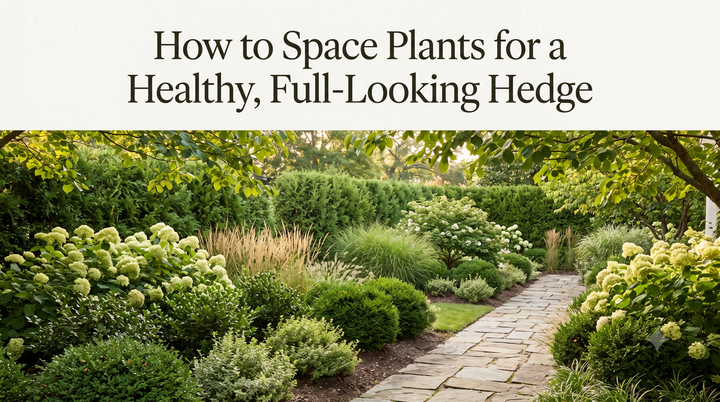 How to Space Plants for a Healthy, Full-Looking Hedge