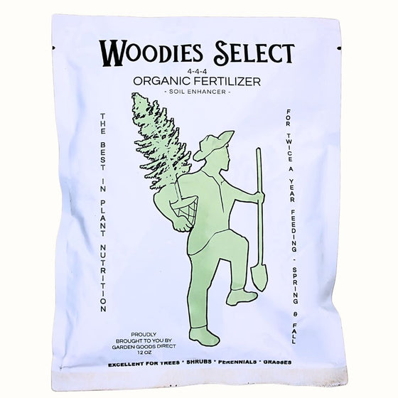 Woodies Select 4-4-4 Organic Fertilizer Soil Enhancer The Best In Plant Nutrition Excellent for Trees Shrubs Perennials and Grasses
