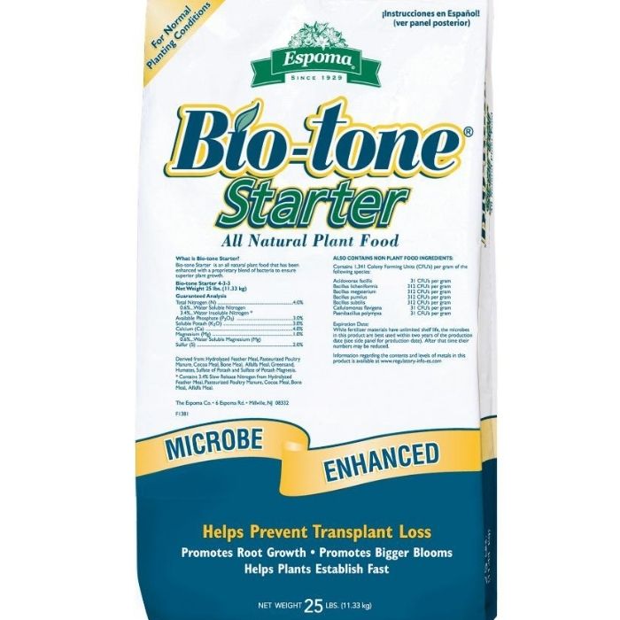 espoma organic palm-tone plant food Bio-tone Starter Plus