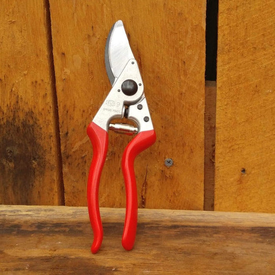Felco 9 Pruner with a comfortable red handle