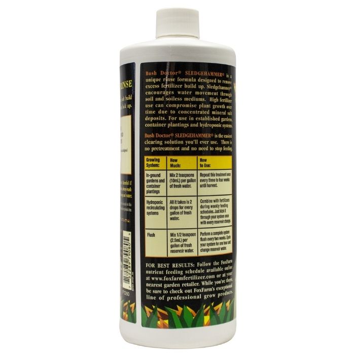 sledge hammer herbicide label Fox Farm Bushdoctor Sledge Hammer