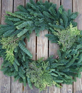 Fresh Mixed Christmas Wreaths