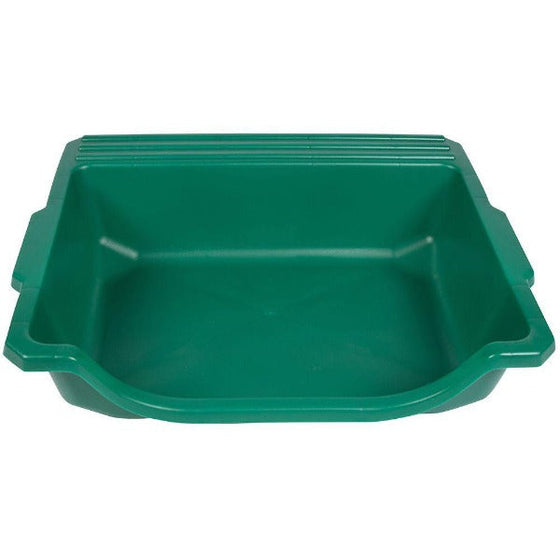 green plastic leakproof potting tray