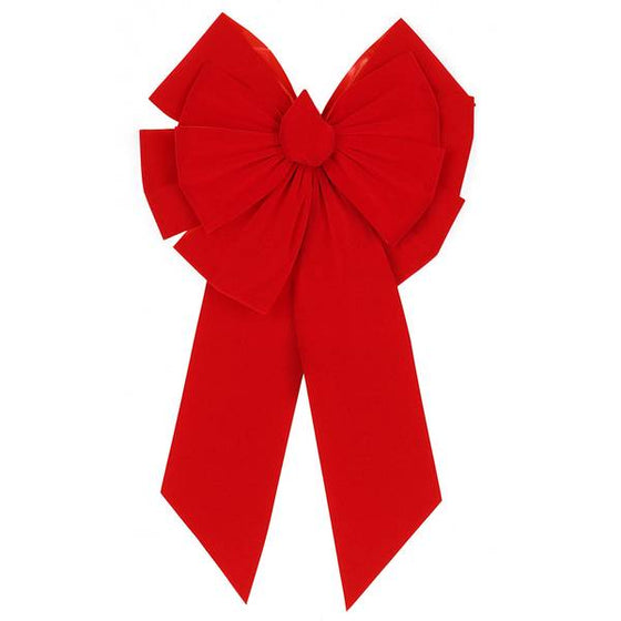 deluxe red velvet wreath bow for holiday wreaths