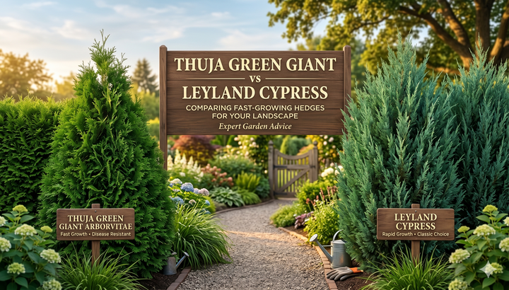 Thuja Green Giant Arborvitae vs Leyland Cypress