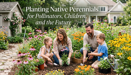 Planting Native Perennials for Pollinators, Children, and the Future
