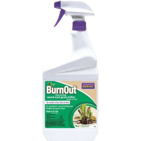 Incredibly fast bonide burnout weed and grass killer spray