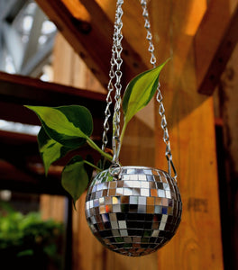 Disco Ball Hanging Planter