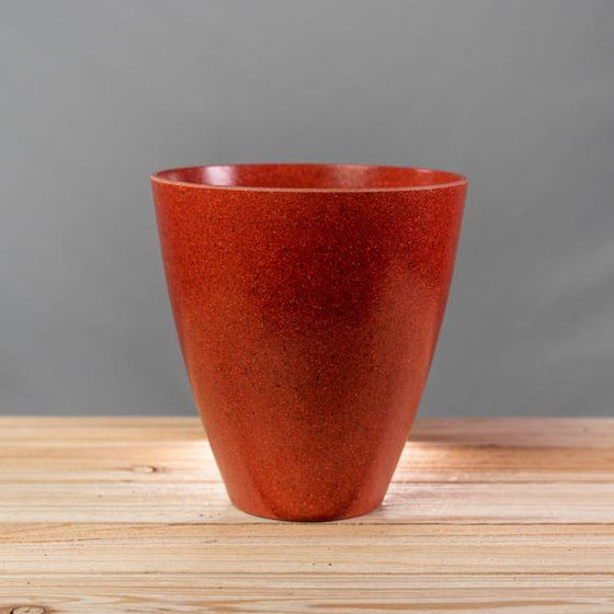 coral Urn 5.5 inch EcoForms planter and saucer