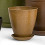 Natural Color Urn 5.5 inch EcoForms planter and saucer