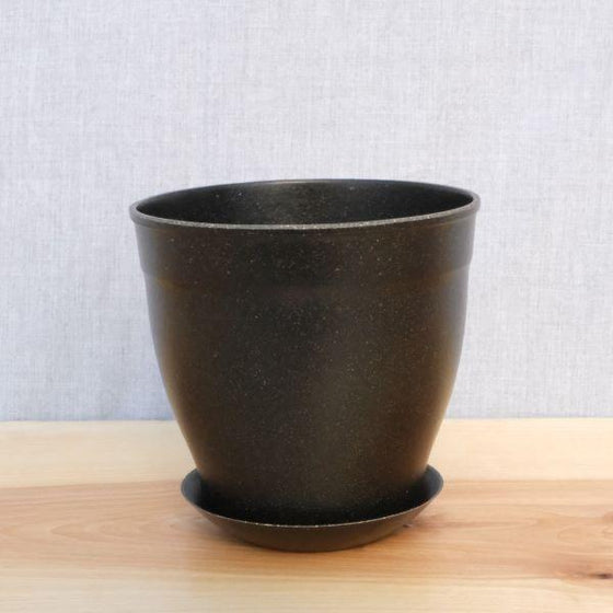 black ecoforms biodegradable pot