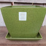 EcoForms 6 inch Quadra Pot in Avocado Color