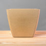 EcoForms 6 inch Quadra Pot in Sand Color