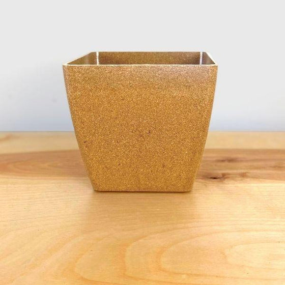 Natural EcoForms Quadra Square Rice Hull Pot
