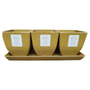 Harvest Color Quadra Trio 3.5 inch planter set by EcoForms