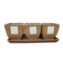 Natural Color Quadra Trio 3.5 inch planter set by EcoForms