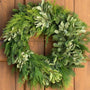 fresh mixed douglas fir and cedar christmas wreath