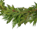 fresh douglas fir and cedar mixed wreath makes beautiful holiday decor