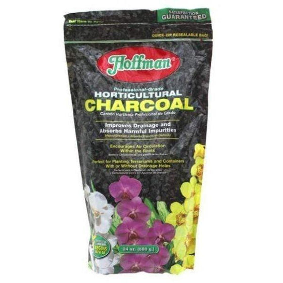 Horticultural Charcoal for Indoor Plants, Hardwood Soil Amendment for Orchids, Terrariums, and Gardening 4 Quarts