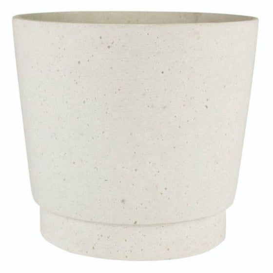 White Pompei' Round Ceramic Cylinder Vase