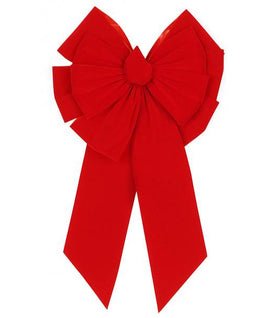 Red Velvet Wreath Bow